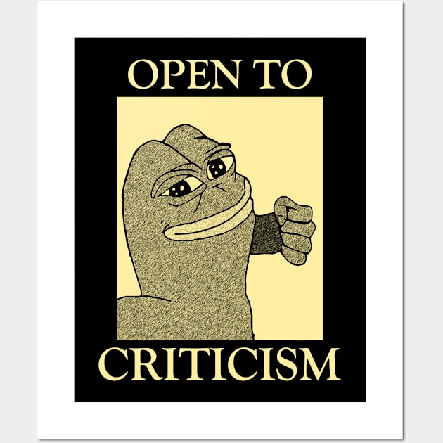 Open to Criticism Wall Art by giovanniiiii